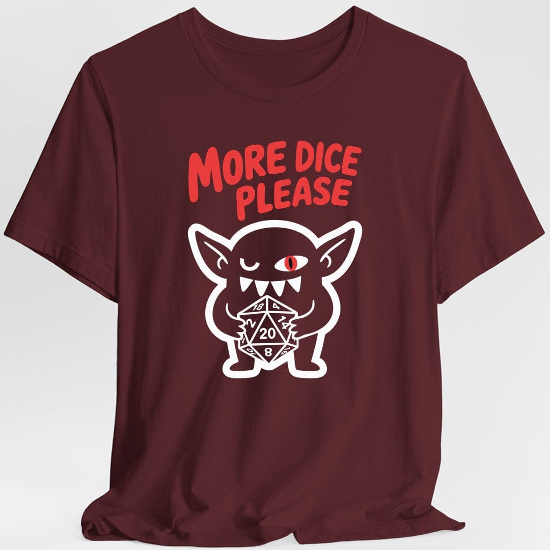 Printify T-Shirt Maroon / S Dice Goblin T-shirt