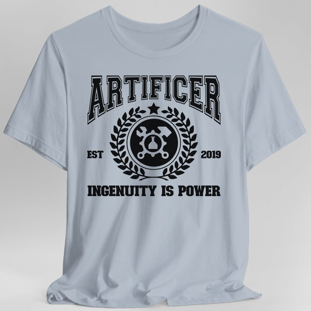Printify T-Shirt Light Blue / S DnD Artificer Class University T-Shirt