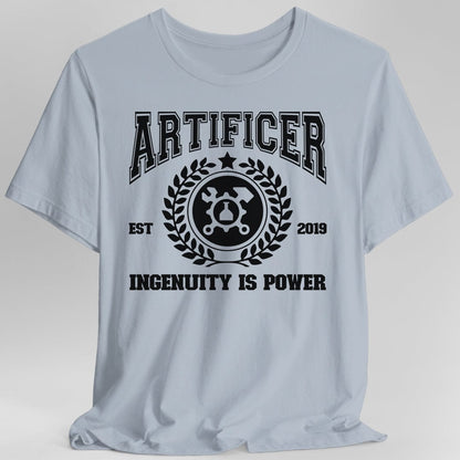 Printify T-Shirt Light Blue / S DnD Artificer Class University T-Shirt