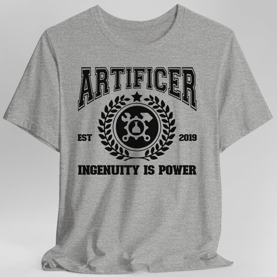 Printify T-Shirt Sport Grey / S DnD Artificer Class University T-Shirt