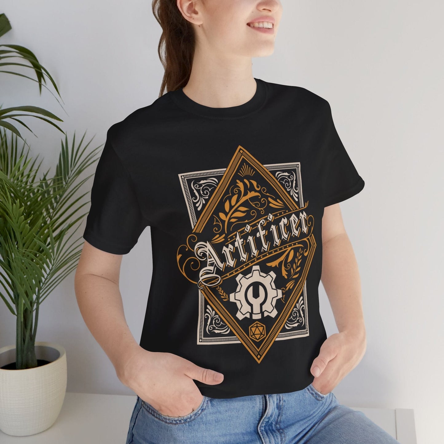 Printify T-Shirt DnD Artificer Large Crest T-Shirt