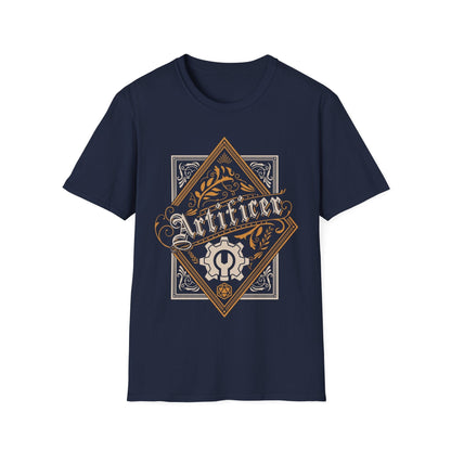 Printify T-Shirt Navy / S DnD Artificer Large Crest T-Shirt