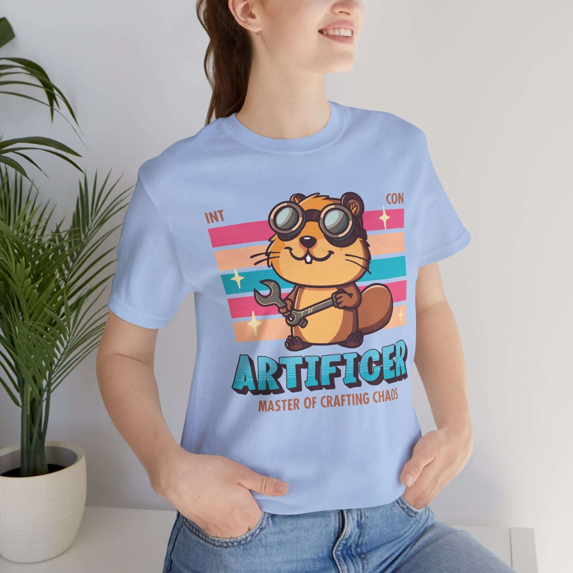 Printify T-Shirt DnD Artificer Shirt - D&D Kawaii Class T-shirt