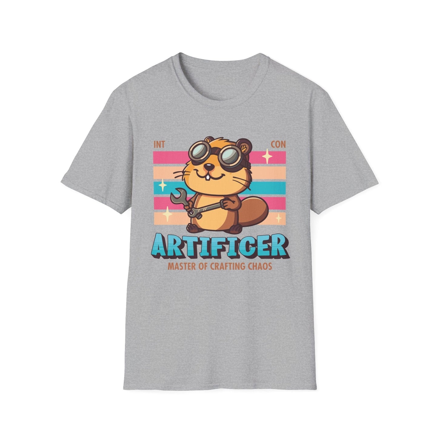 Printify T-Shirt Athletic Heather / S DnD Artificer Shirt - D&D Kawaii Class T-shirt