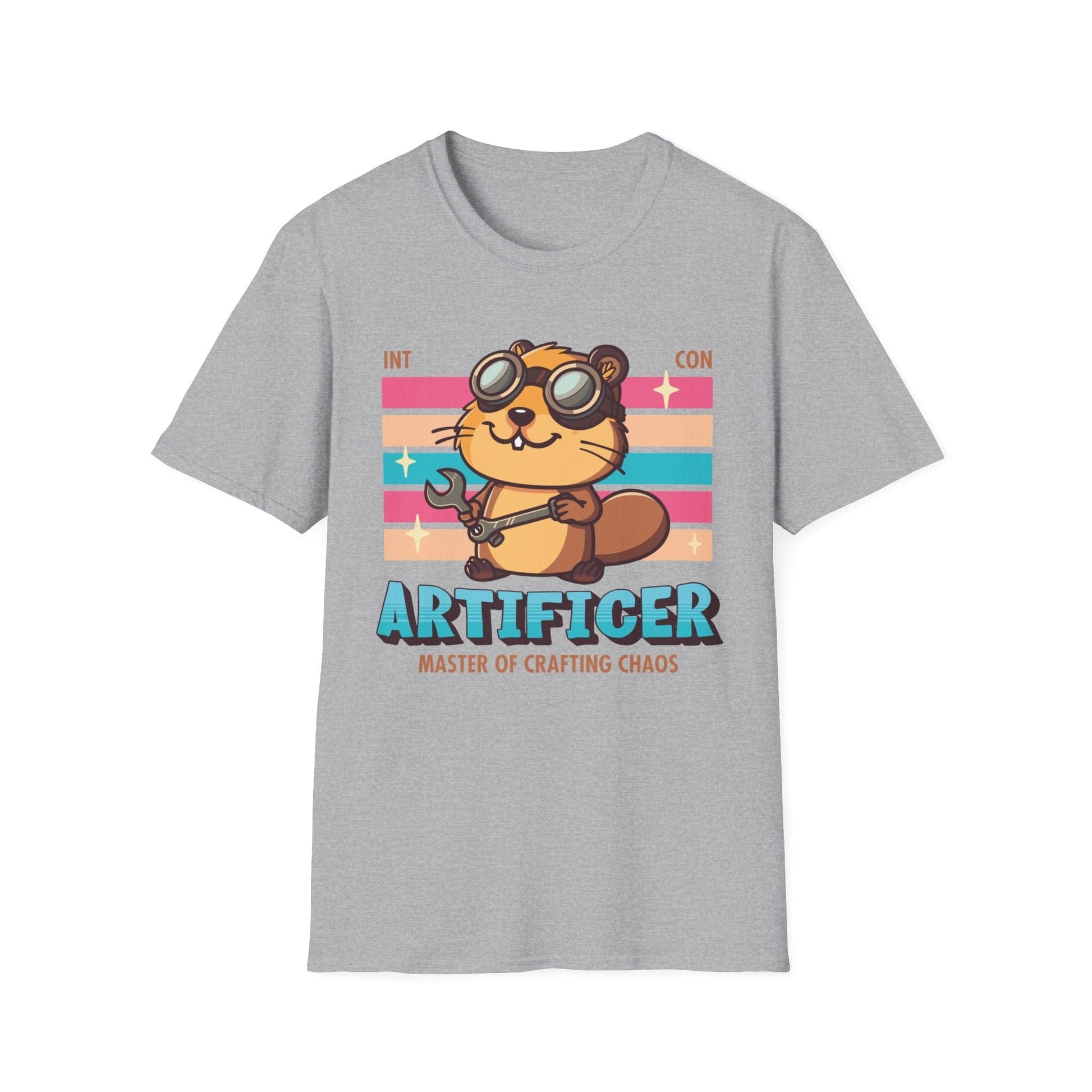 Printify T-Shirt Athletic Heather / S DnD Artificer Shirt - D&D Kawaii Class T-shirt