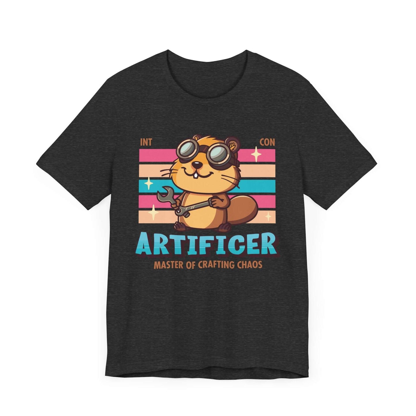 Printify T-Shirt Dark Grey Heather / S DnD Artificer Shirt - D&D Kawaii Class T-shirt