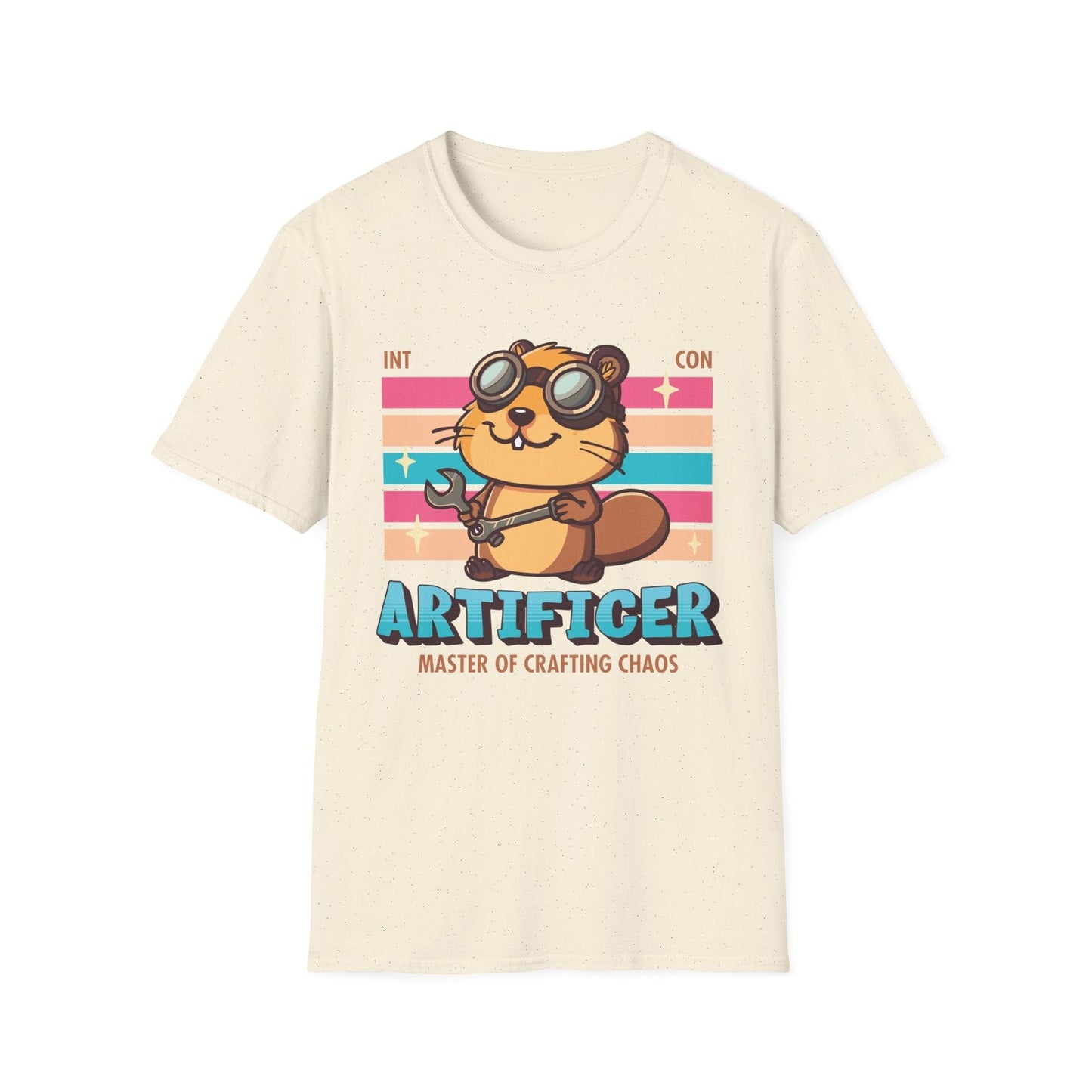 Printify T-Shirt Natural / S DnD Artificer Shirt - D&D Kawaii Class T-shirt