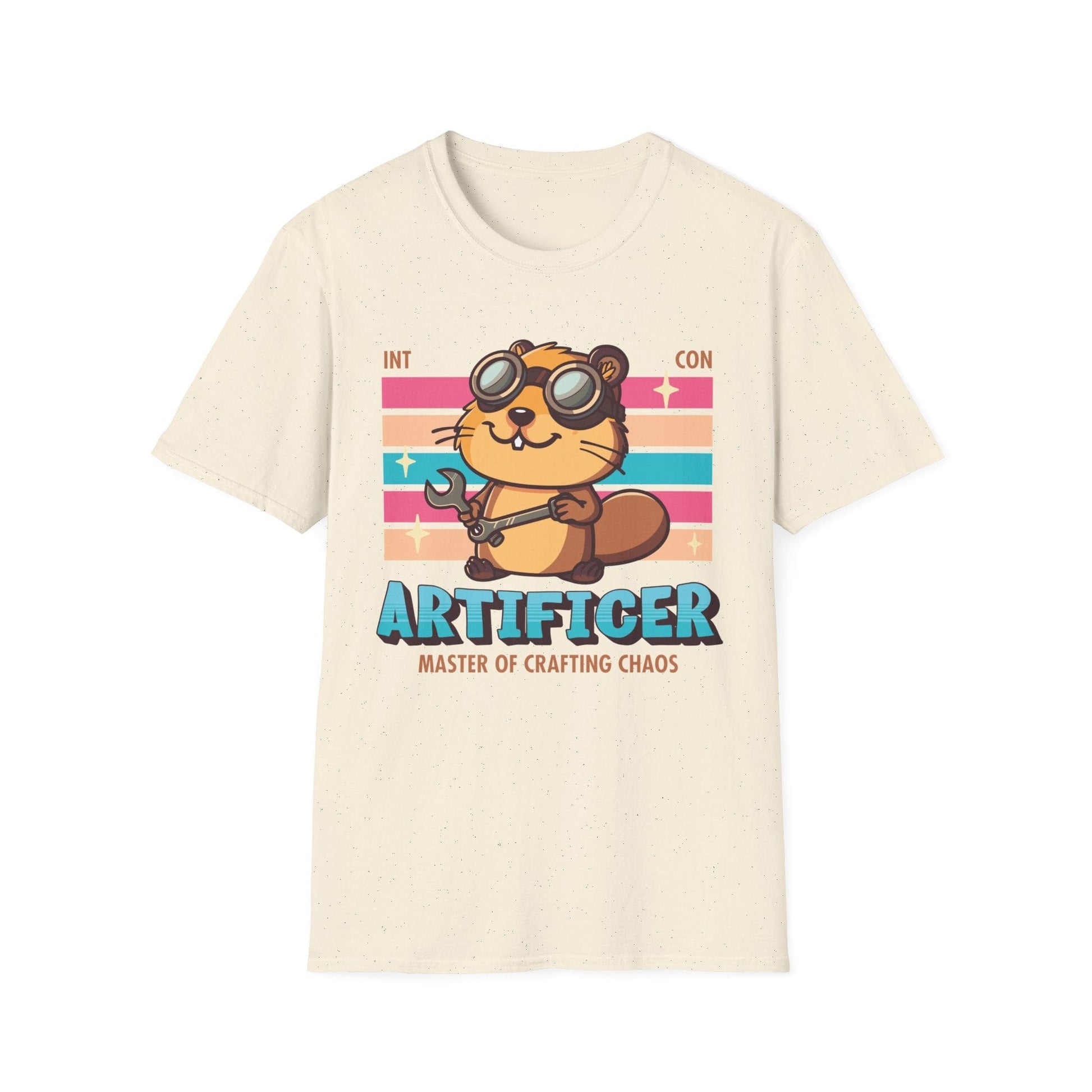 Printify T-Shirt Natural / S DnD Artificer Shirt - D&D Kawaii Class T-shirt
