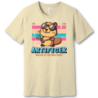 Printify T-Shirt Natural / S DnD Artificer Shirt - D&D Kawaii Class T-shirt