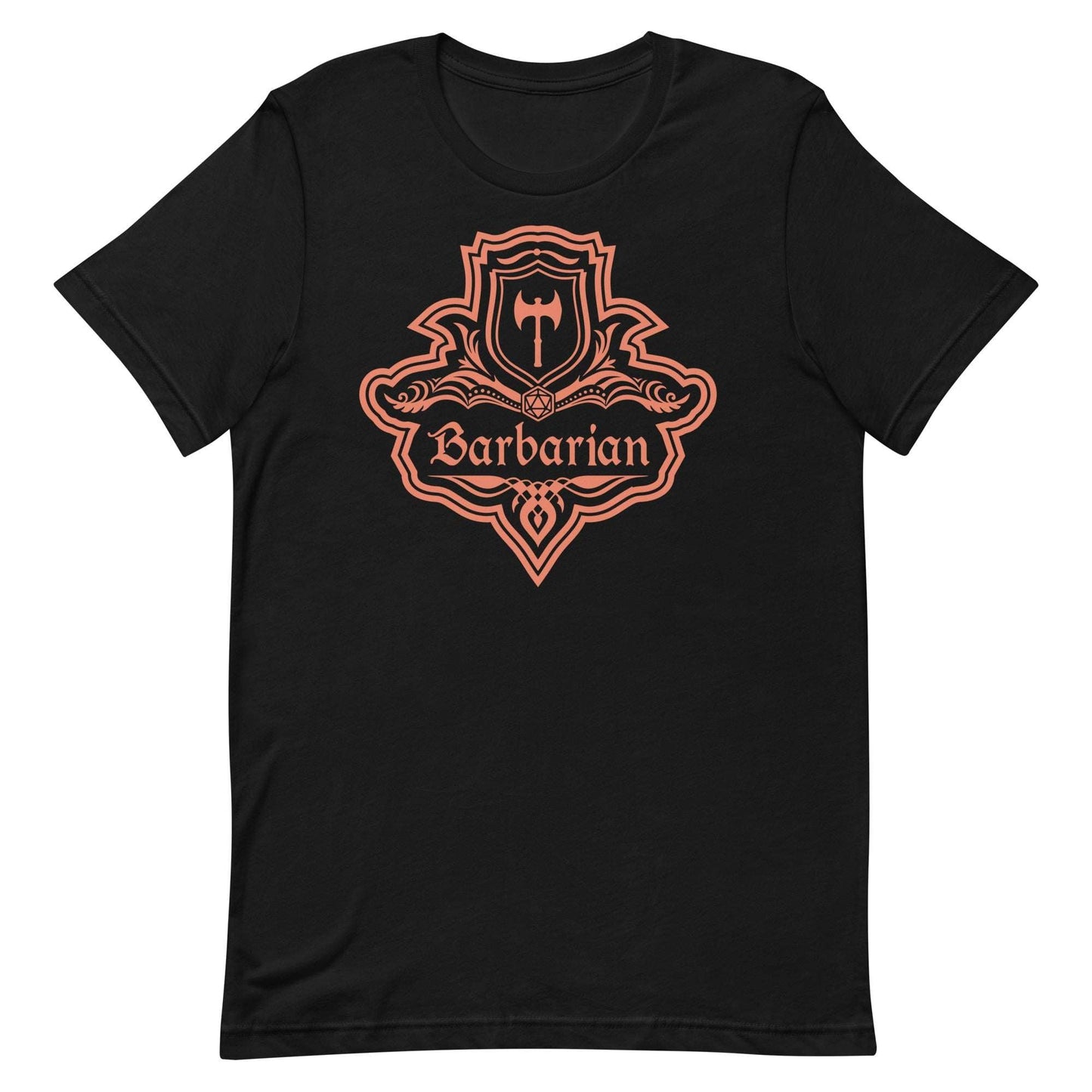 Printify T-Shirt Black / S DnD Barbarian Class Emblem T-Shirt