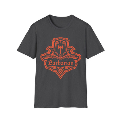 Printify T-Shirt Dark Heather / S DnD Barbarian Class Emblem T-Shirt
