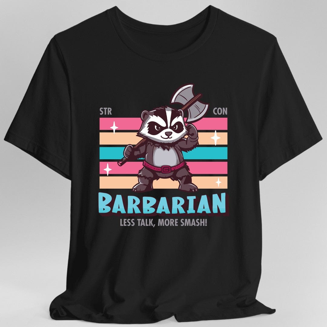 Printify T-Shirt Black / S DnD Barbarian Shirt - D&D Kawaii Class T-shirt