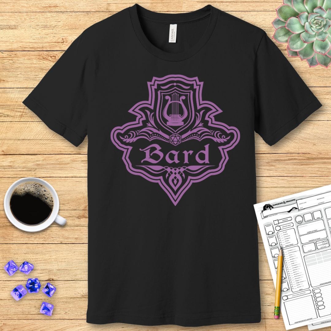 Printify T-Shirt DnD Bard Class Emblem T-Shirt