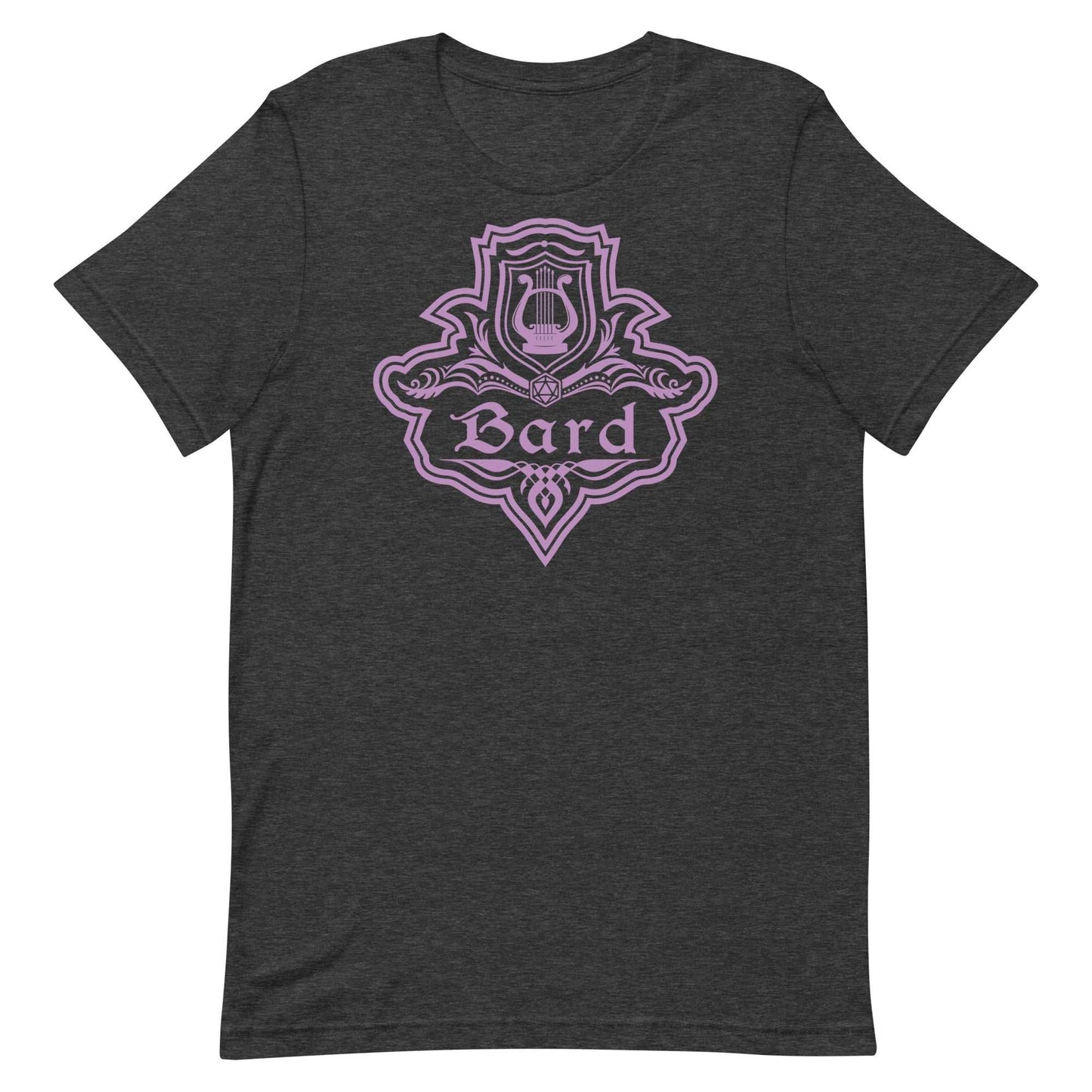 Printify T-Shirt Dark Grey Heather / S DnD Bard Class Emblem T-Shirt