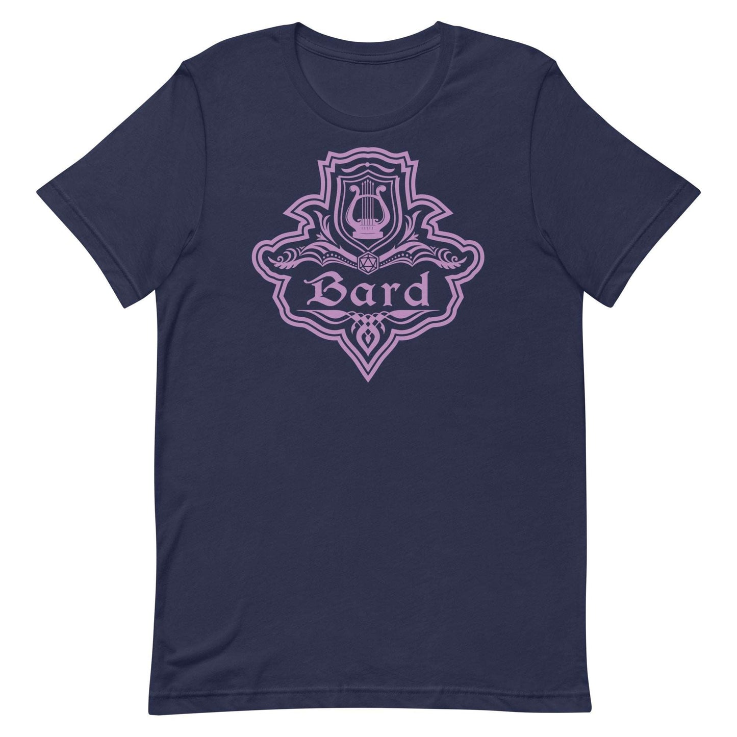 Printify T-Shirt Navy / S DnD Bard Class Emblem T-Shirt