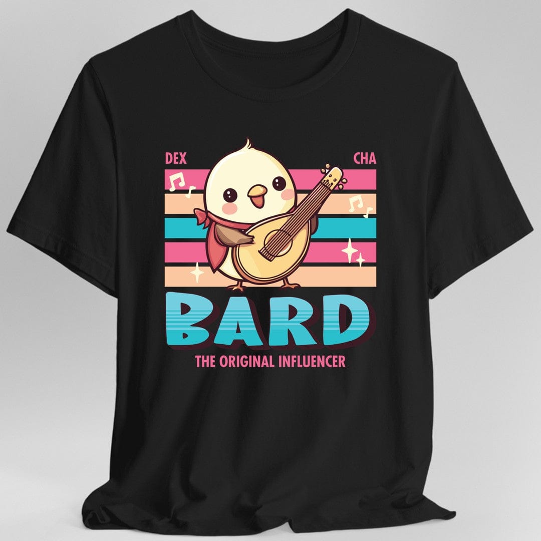 Printify T-Shirt Black / S DnD Bard Shirt - D&D Kawaii Class T-shirt