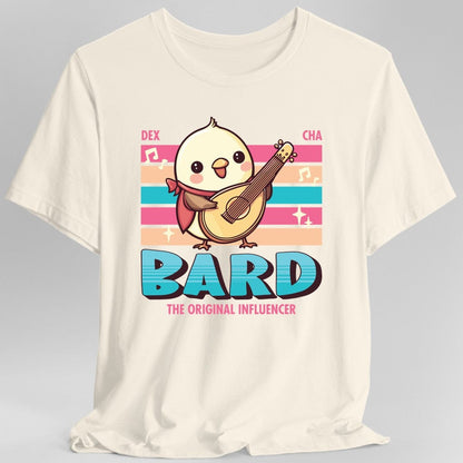 Printify T-Shirt Natural / S DnD Bard Shirt - D&D Kawaii Class T-shirt