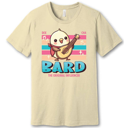 Printify T-Shirt Natural / S DnD Bard Shirt - D&D Kawaii Class T-shirt