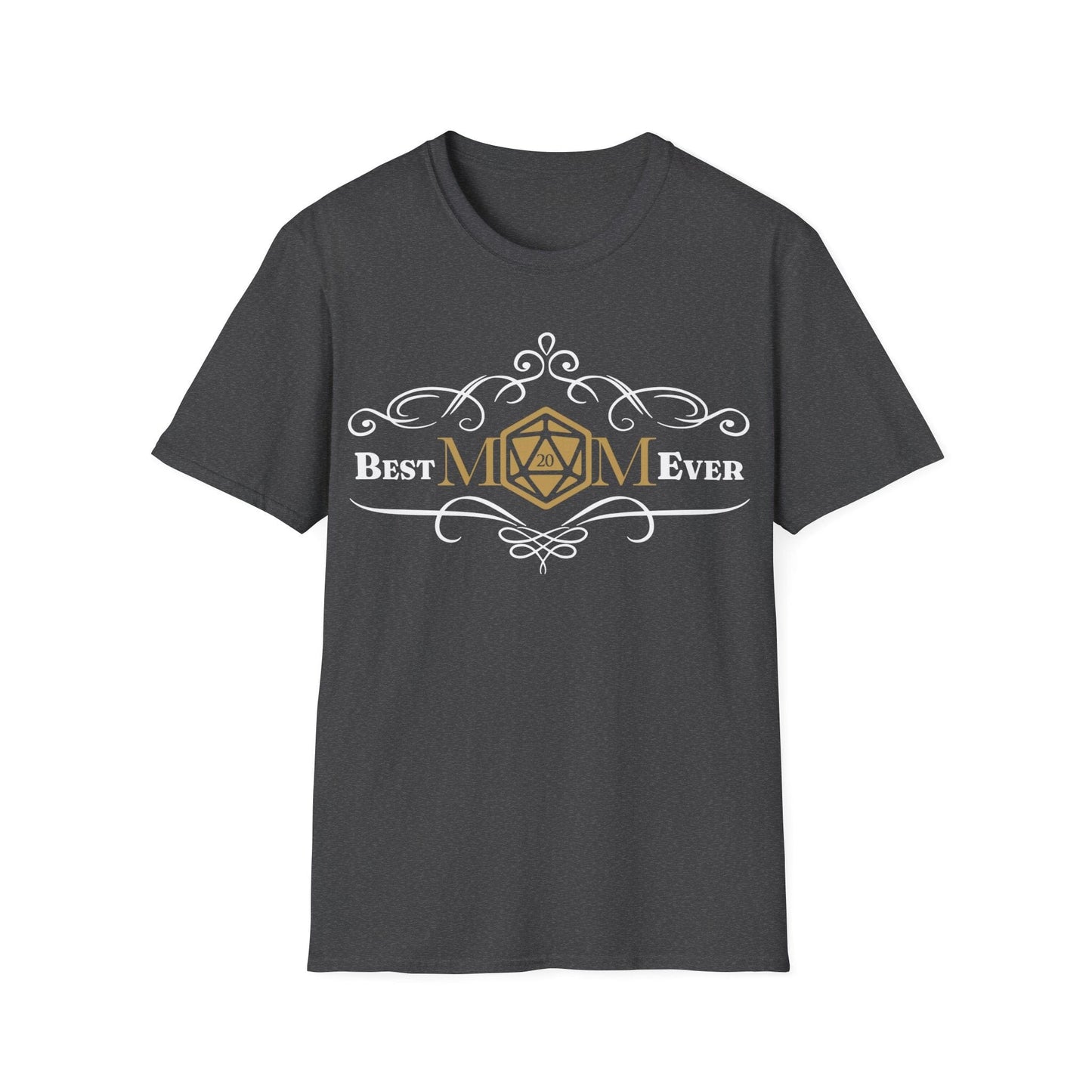 Printify T-Shirt Dark Heather / S DnD Best Mom Ever T-Shirt