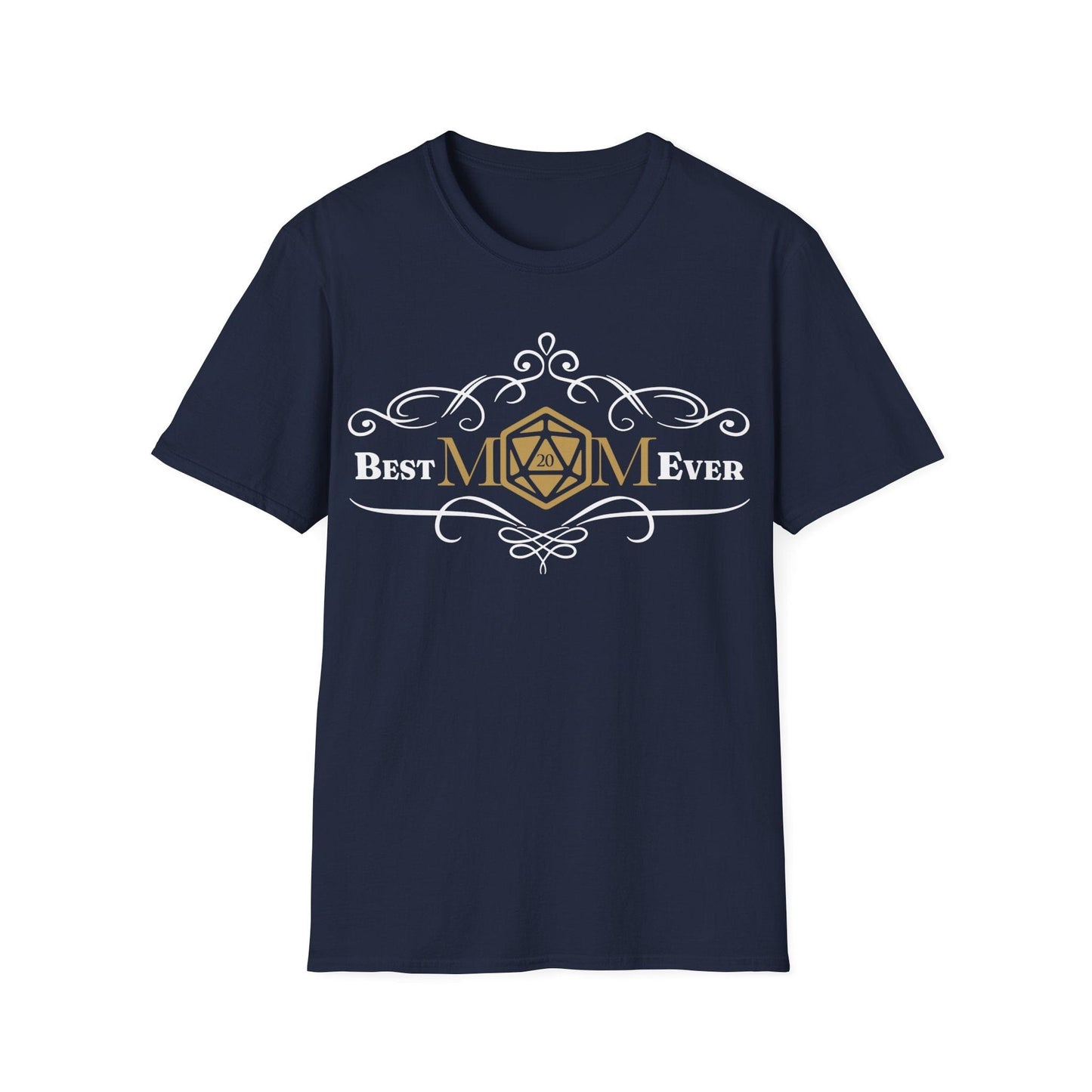 Printify T-Shirt Navy / S DnD Best Mom Ever T-Shirt
