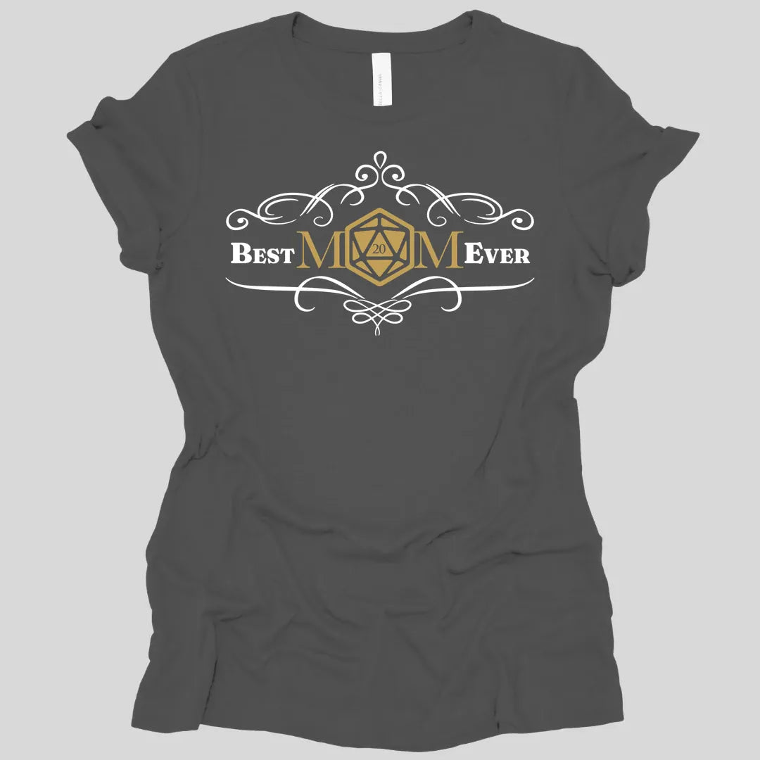 Printify T-Shirt Asphalt / S DnD Best Mom Ever Women's T-Shirt