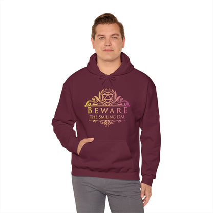 Printify Hoodie DnD Beware the Smiling DM Hoodie