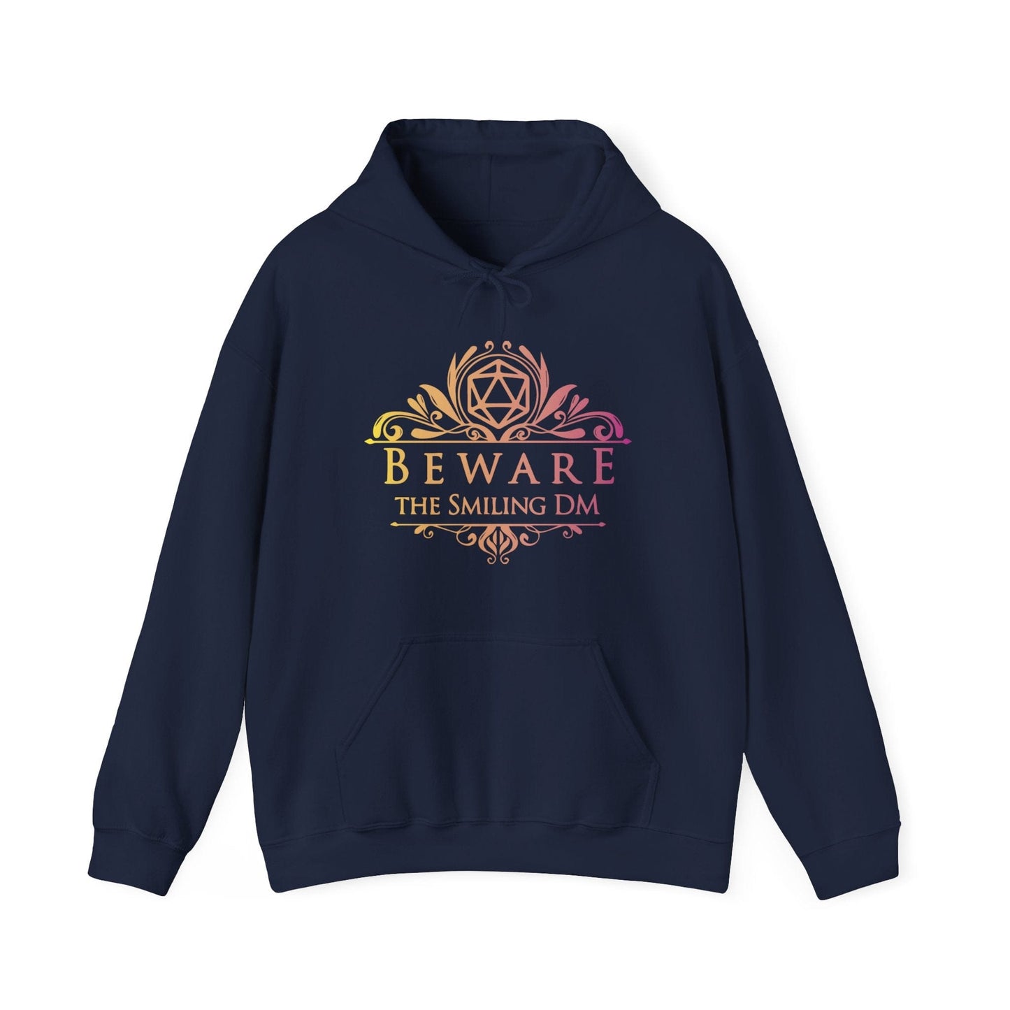 Printify Hoodie Navy / S DnD Beware the Smiling DM Hoodie