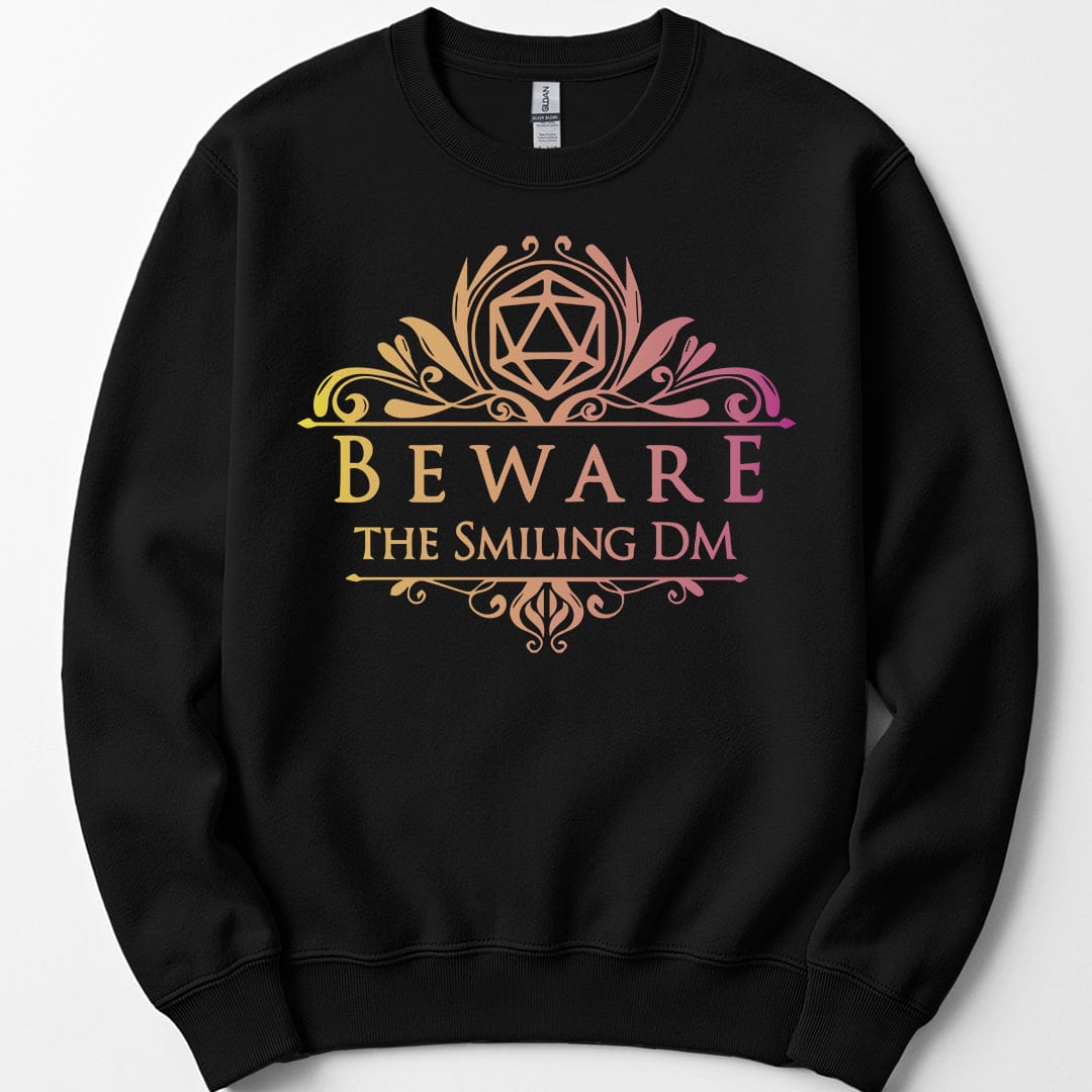 Printify Sweatshirt Black / S DnD Beware the Smiling DM Sweatshirt