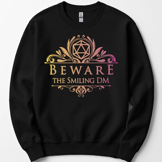 Printify Sweatshirt Black / S DnD Beware the Smiling DM Sweatshirt