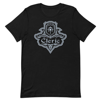 Printify T-Shirt Black / S DnD Cleric Class Emblem T-Shirt