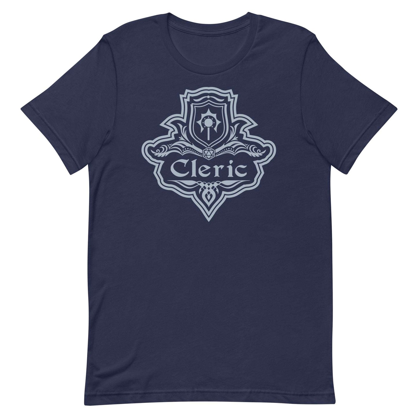 Printify T-Shirt Navy / S DnD Cleric Class Emblem T-Shirt