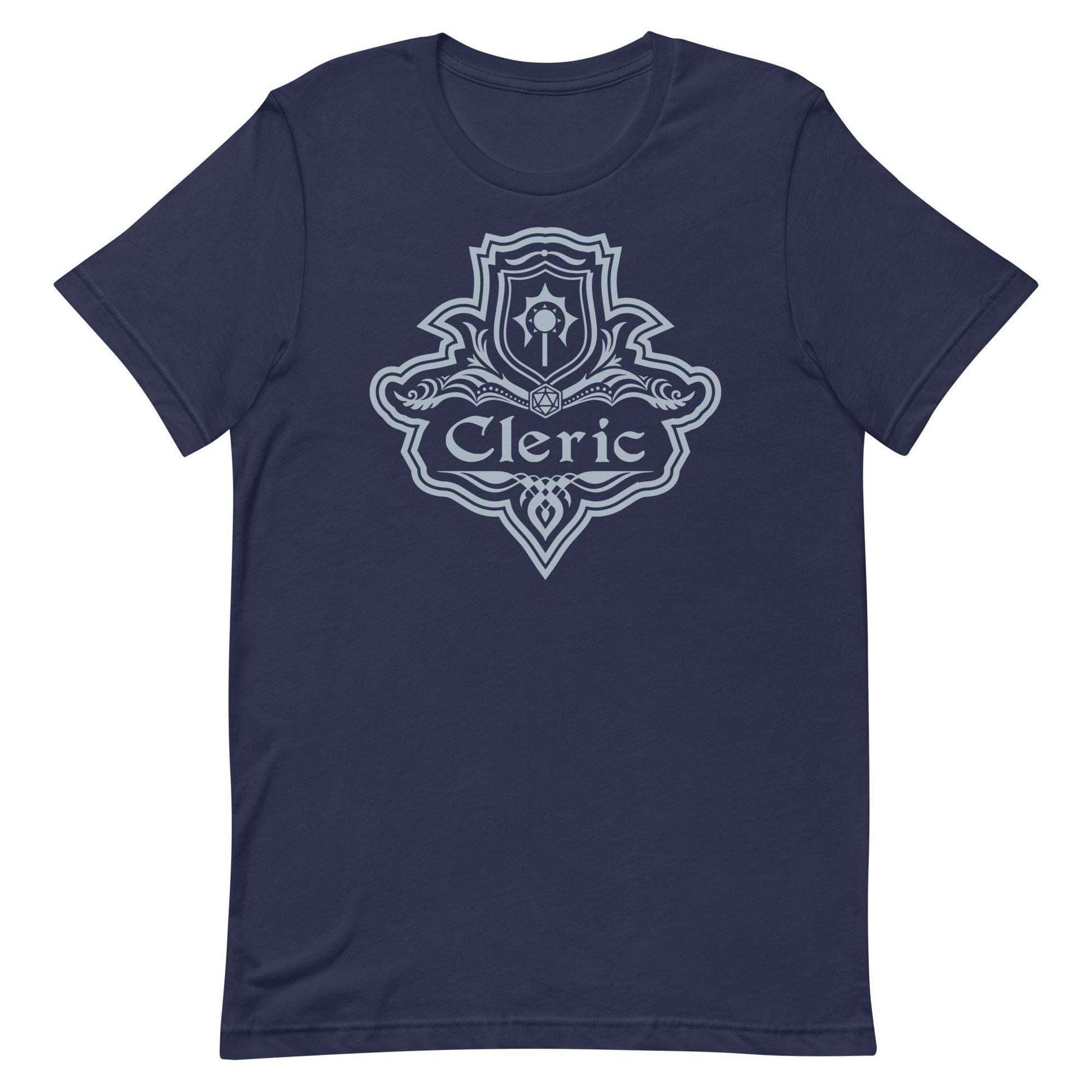 Printify T-Shirt Navy / S DnD Cleric Class Emblem T-Shirt