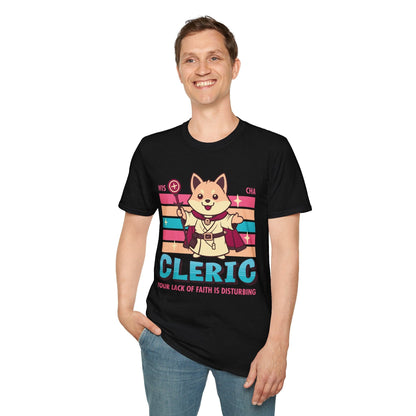 Printify T-Shirt DnD Cleric Shirt - D&D Kawaii Class T-shirt