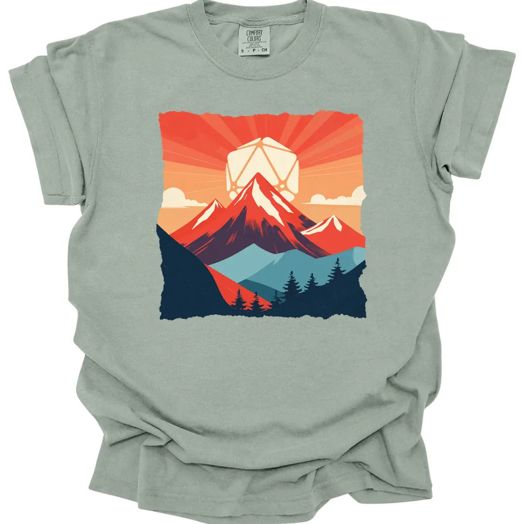 Printify T-Shirt Bay / S DnD D20 Japanese Landscape T-shirt - Comfort Colors