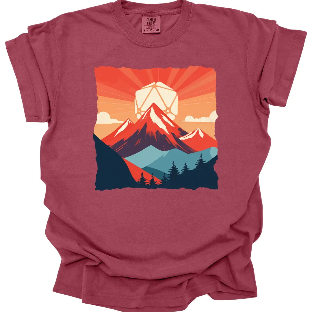Printify T-Shirt Chili / S DnD D20 Japanese Landscape T-shirt - Comfort Colors
