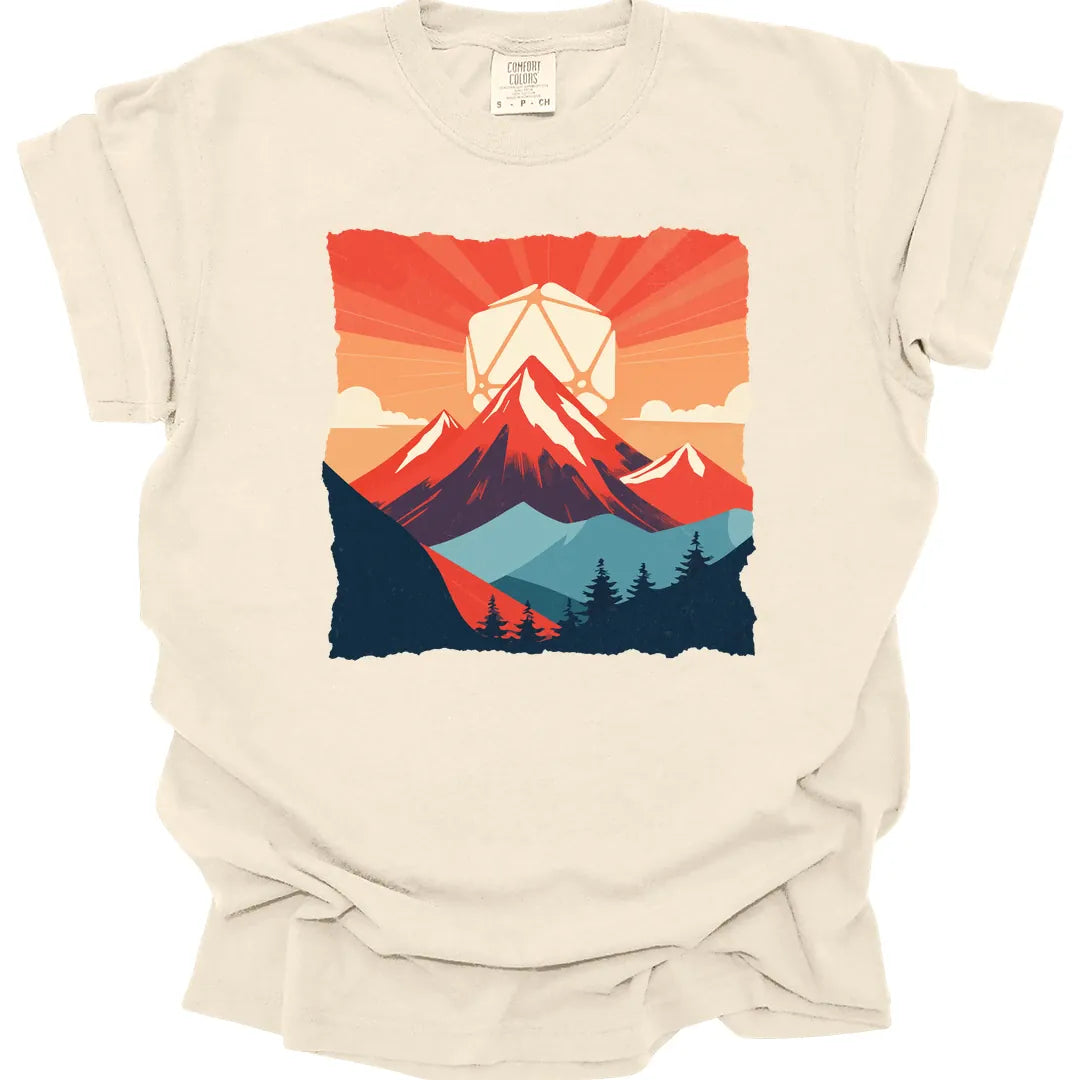 Printify T-Shirt Ivory / S DnD D20 Japanese Landscape T-shirt - Comfort Colors