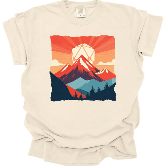 Printify T-Shirt Ivory / S DnD D20 Japanese Landscape T-shirt - Comfort Colors