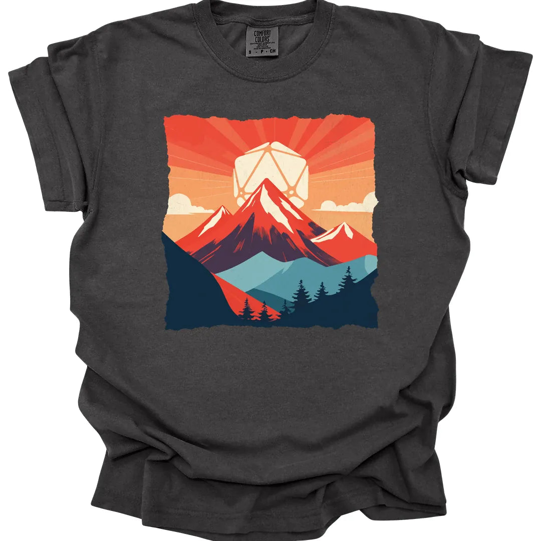 Printify T-Shirt Pepper / S DnD D20 Japanese Landscape T-shirt - Comfort Colors