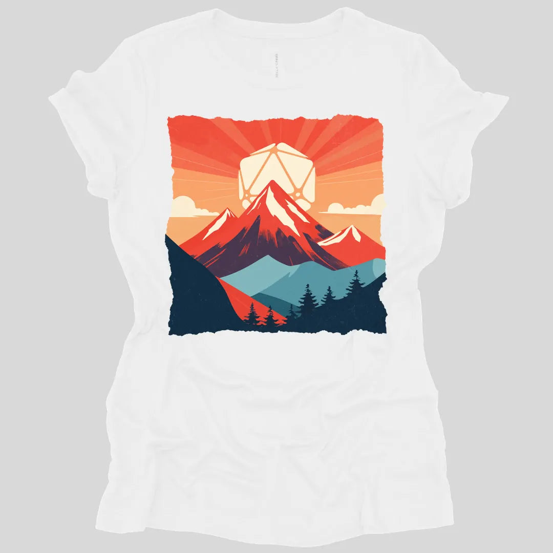 Printify T-Shirt White / S DnD D20 Landscape Women's T-shirt