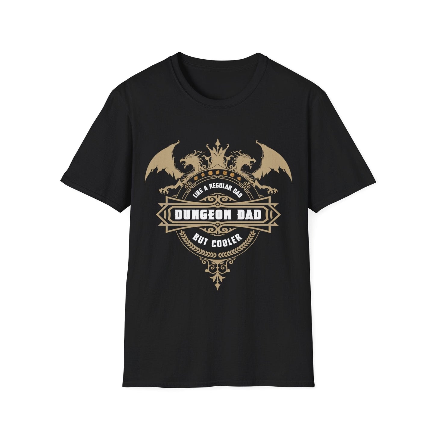 Printify T-Shirt Black / S DnD Dad Shirt - Dungeon Dad