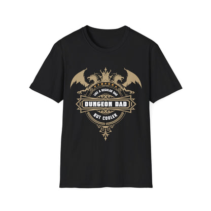 Printify T-Shirt Black / S DnD Dad Shirt - Dungeon Dad