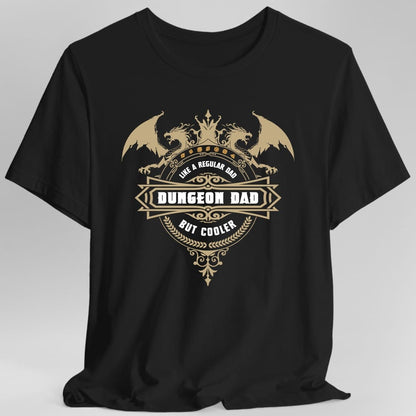 Printify T-Shirt Black / S DnD Dad Shirt - Dungeon Dad