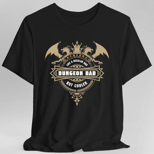 Printify T-Shirt Black / S DnD Dad Shirt - Dungeon Dad