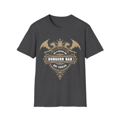 Printify T-Shirt Dark Heather / S DnD Dad Shirt - Dungeon Dad