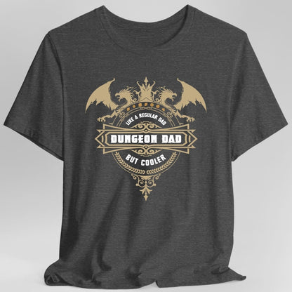Printify T-Shirt Dark Heather / S DnD Dad Shirt - Dungeon Dad
