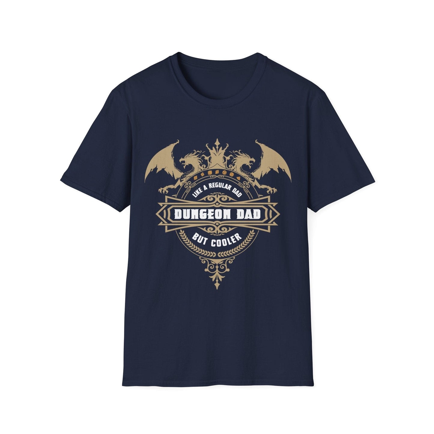 Printify T-Shirt Navy / S DnD Dad Shirt - Dungeon Dad