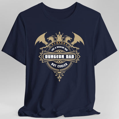 Printify T-Shirt Navy / S DnD Dad Shirt - Dungeon Dad