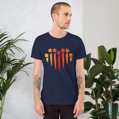 Printify T-Shirt DnD Dice Heart T-Shirt