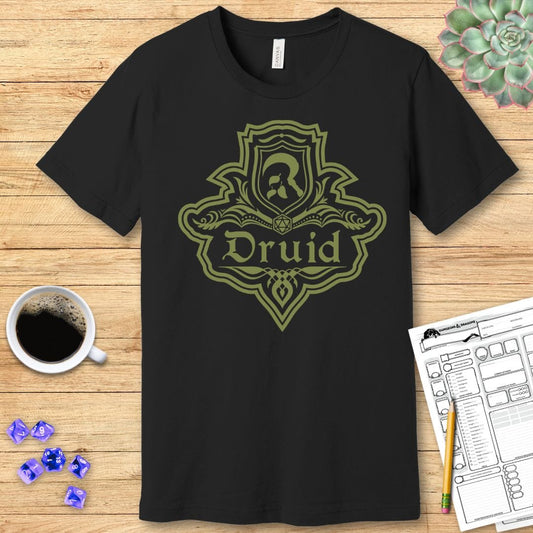 Printify T-Shirt DnD Druid Class Emblem T-Shirt