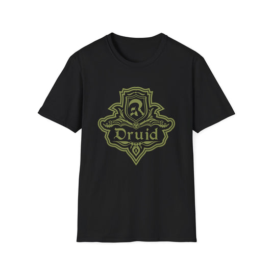 Printify T-Shirt Black / S DnD Druid Class Emblem T-Shirt - Dungeons & Dragons Druid Tee